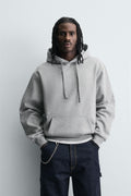 Zara Oversized light grey Hoodie