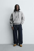 Zara Oversized light grey Hoodie