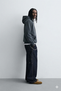 Zara Oversized Dark Blue Hoodie