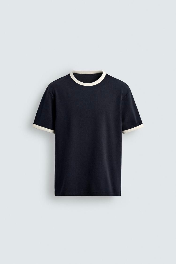 Zara Basic T-shirt navy